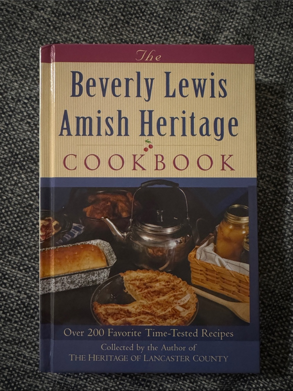 Amish Heritage Cookbook - Cream & Maroon